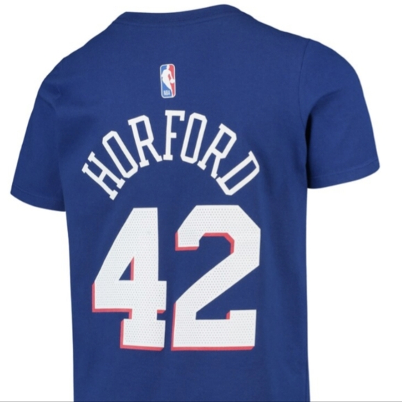 Nike Al Horford Royal Philadelphia 76ers T-shirt, Youths Nike, Size L - Picture 2 of 10
